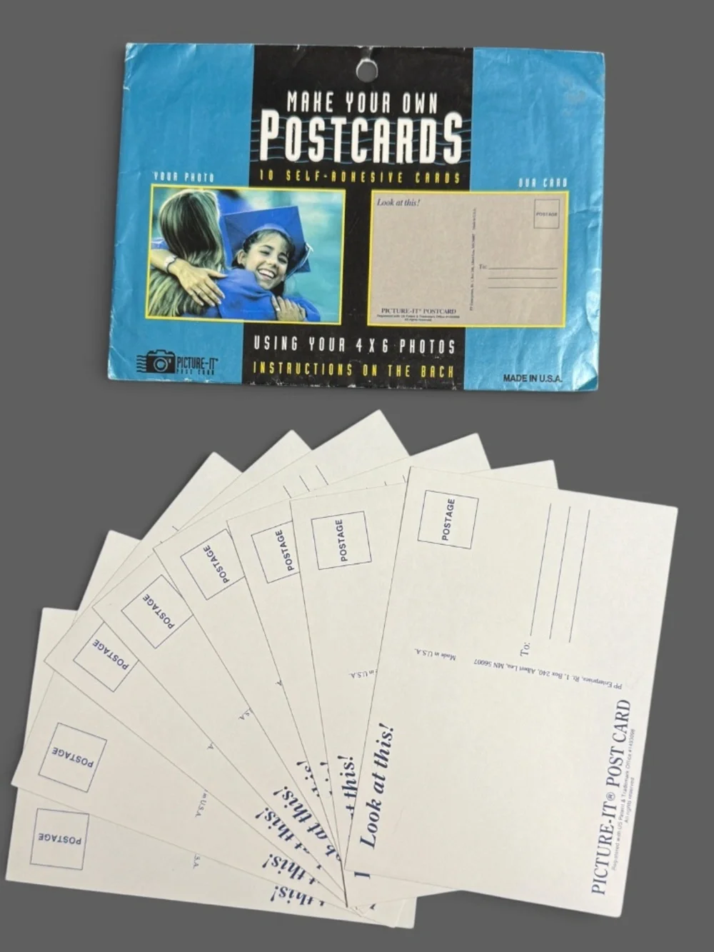 Vintage Picture-It Photo Postcards 8 Unused